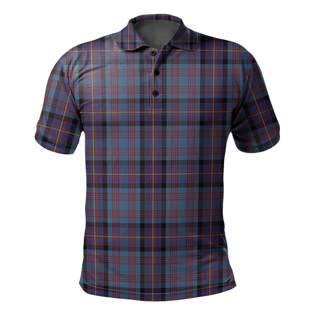 Clan Cochrane Azure Tartan Polo Shirt ND23 Cochrane Azure Tartan Tartan Polo   