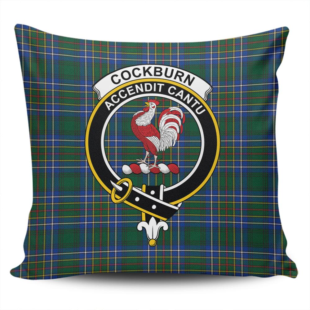 Clan Cockburn Ancient Tartan Crest Pillow Cover PJ39 Clan Cockburn Tartan Today   