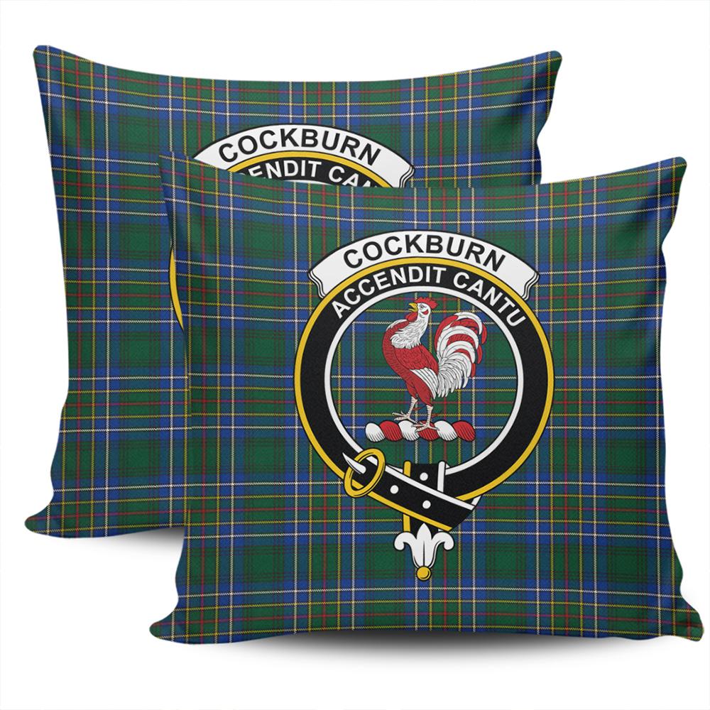 Clan Cockburn Ancient Tartan Crest Pillow Cover PJ39 Clan Cockburn Tartan Today   