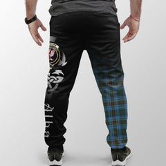 Clan Cockburn Modern Tartan Crest Jogger Sweatpants  Alba Celtic Style AH98 Clan Cockburn Tartan Today   