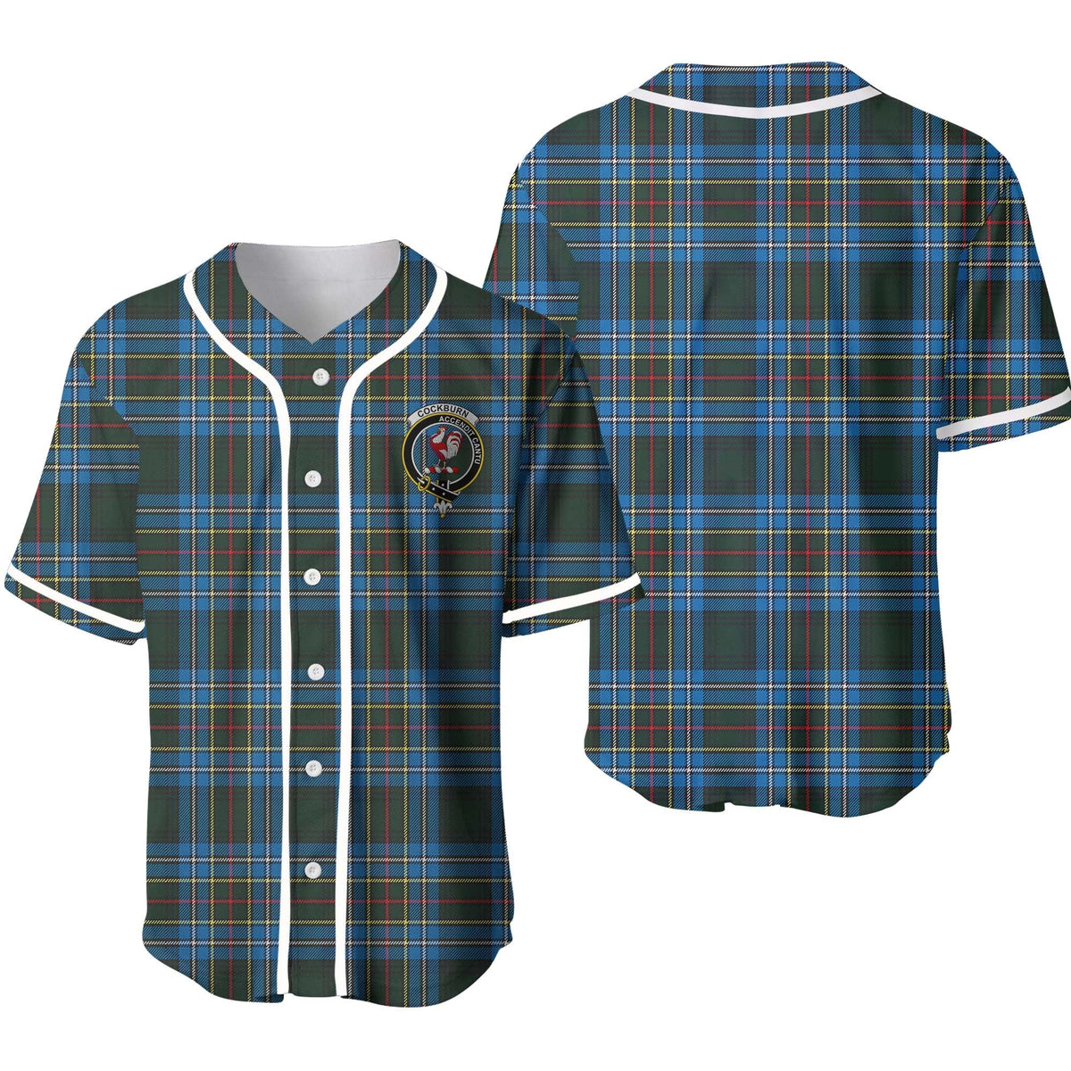 Clan Cockburn Tartan Unisex Baseball Jersey YC52XM29 Clan Cockburn Tartan Today   