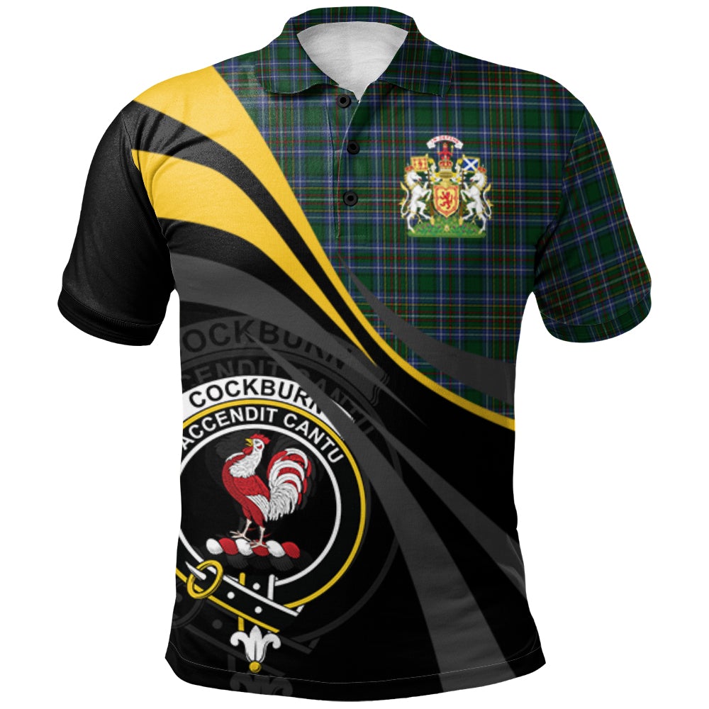 Clan Cockburn 02 Tartan Polo Shirt - Royal Coat Of Arms Style ZZ31 Cockburn 02 Tartan Tartan Polo   