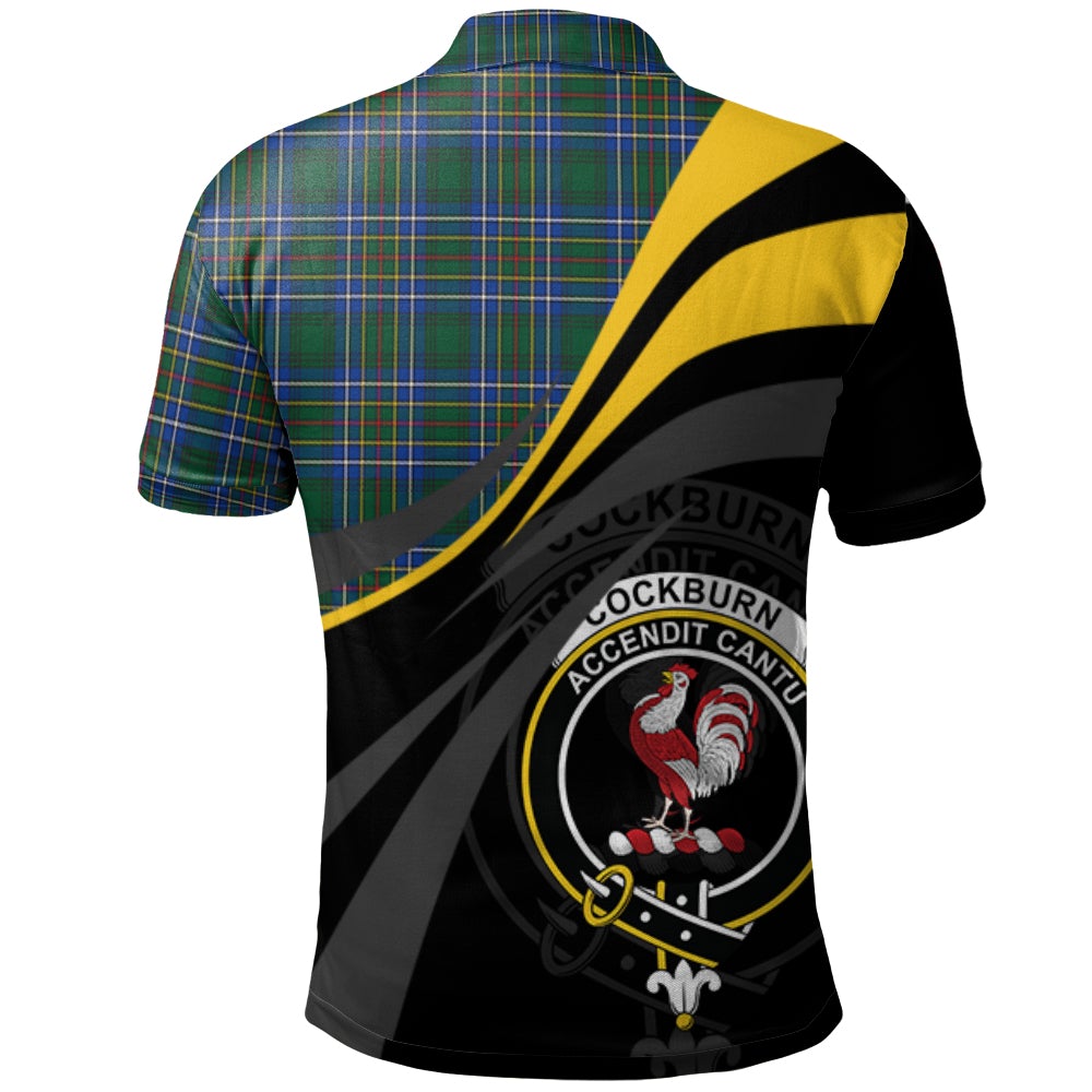 Clan Cockburn Ancient Tartan Polo Shirt - Royal Coat Of Arms Style GQ55 Cockburn Ancient Tartan Tartan Polo   