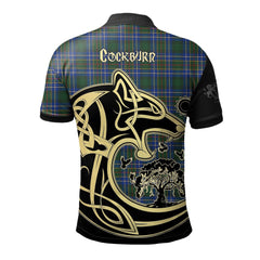 Clan Cockburn Ancient Tartan Polo Shirt Viking Wolf HY44 Cockburn Ancient Tartan Tartan Polo   