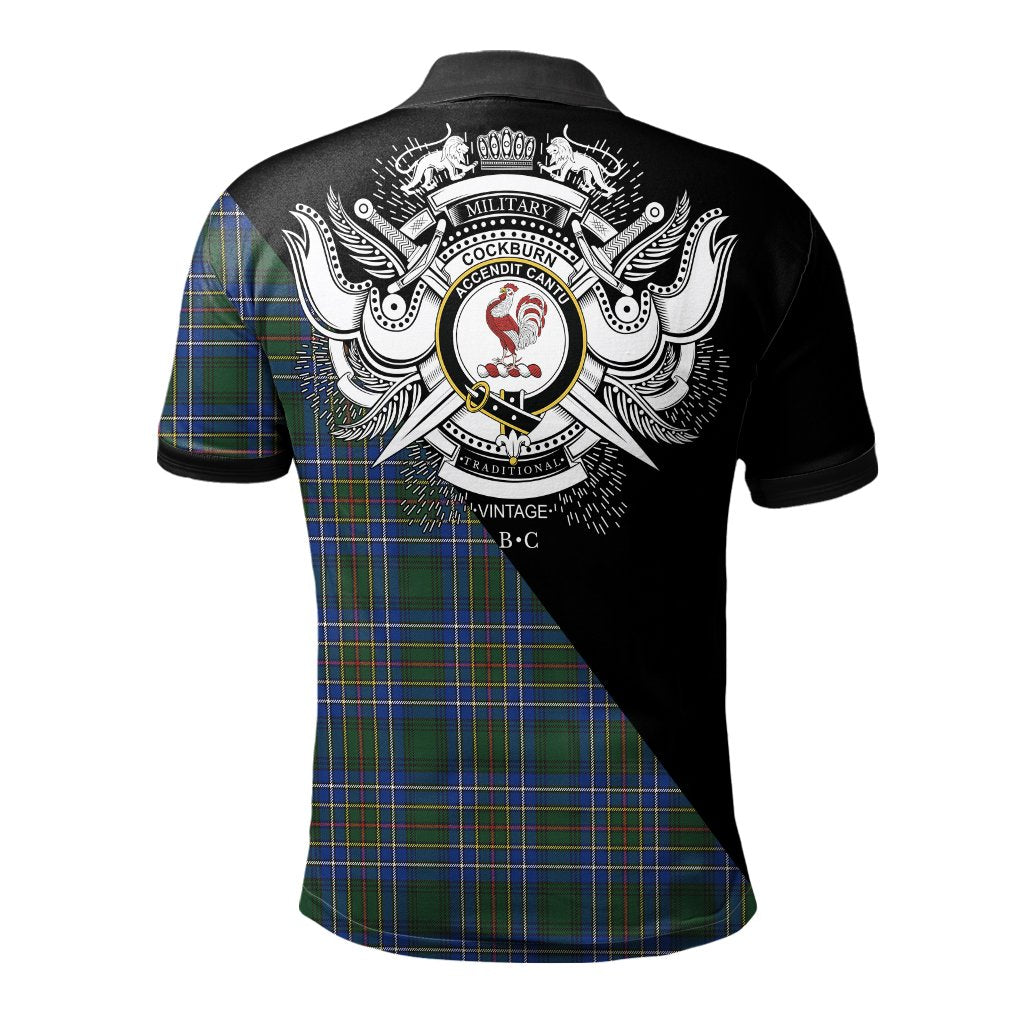 Clan Cockburn Ancient Clan - Military Polo Shirt CF36 Cockburn Ancient Tartan Tartan Polo   