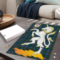 Clan Cockburn Ancient Tartan Crest Unicorn Scotland Jigsaw Puzzles Gift For Family XT41 Clan Cockburn Tartan Today   