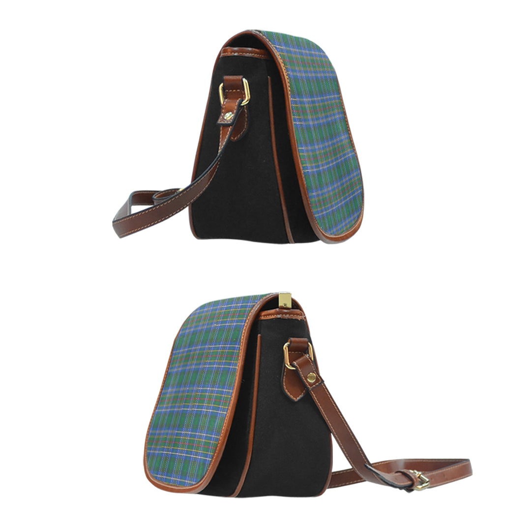 Clan Cockburn Ancient Tartan Saddle Handbags PJ28 Clan Cockburn Tartan Today   