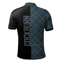 Clan Cockburn Ancient Tartan Polo Shirt Half of Me - Cross Style MR30 Cockburn Ancient Tartan Tartan Polo   