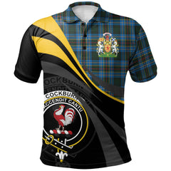 Clan Cockburn Modern Tartan Polo Shirt - Royal Coat Of Arms Style JY39 Cockburn Modern Tartan Tartan Polo   