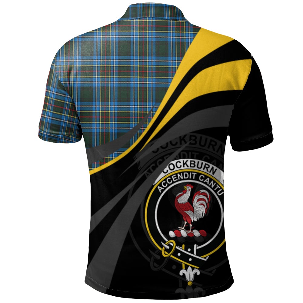 Clan Cockburn Modern Tartan Polo Shirt - Royal Coat Of Arms Style JY39 Cockburn Modern Tartan Tartan Polo   