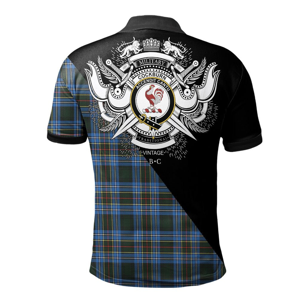 Clan Cockburn Modern Clan - Military Polo Shirt CC94 Cockburn Modern Tartan Tartan Polo   