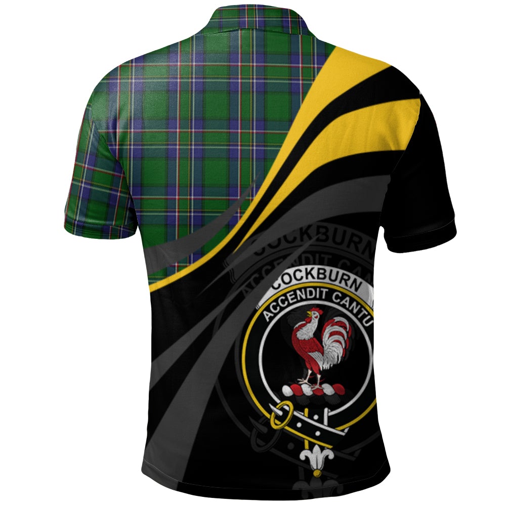 Clan Cockburn Old Tartan Polo Shirt - Royal Coat Of Arms Style QH43 Cockburn Old Tartan Tartan Polo   