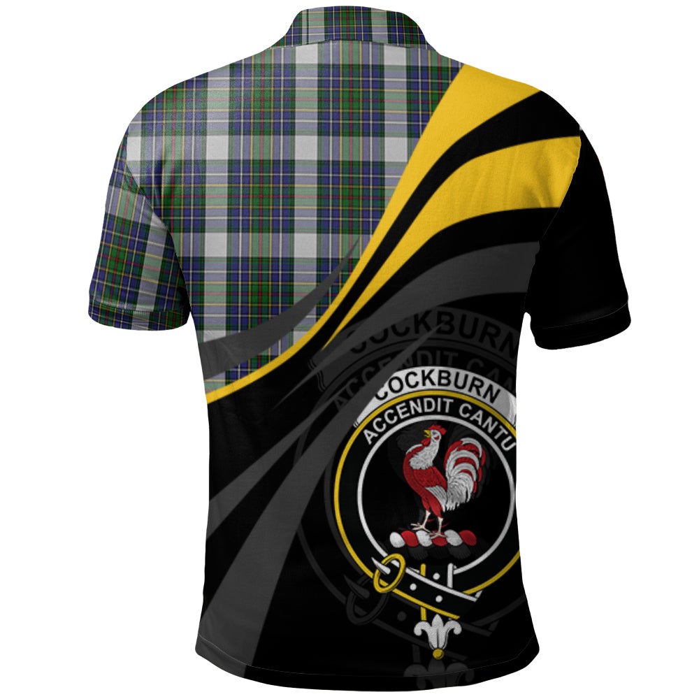 Clan Cockburn of Ormiston Dress Tartan Polo Shirt - Royal Coat Of Arms Style JY28 Cockburn of Ormiston Dress Tartan Tartan Polo   