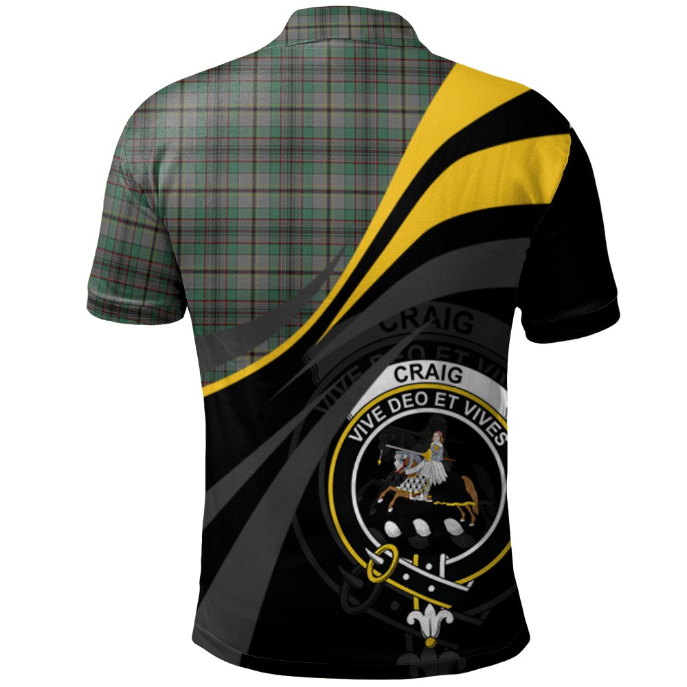 Clan Craig Tartan Polo Shirt - Royal Coat Of Arms Style YL82 Craig Tartan Tartan Polo   