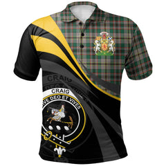 Clan Craig Ancient Tartan Polo Shirt - Royal Coat Of Arms Style SY85 Craig Ancient Tartan Tartan Polo   