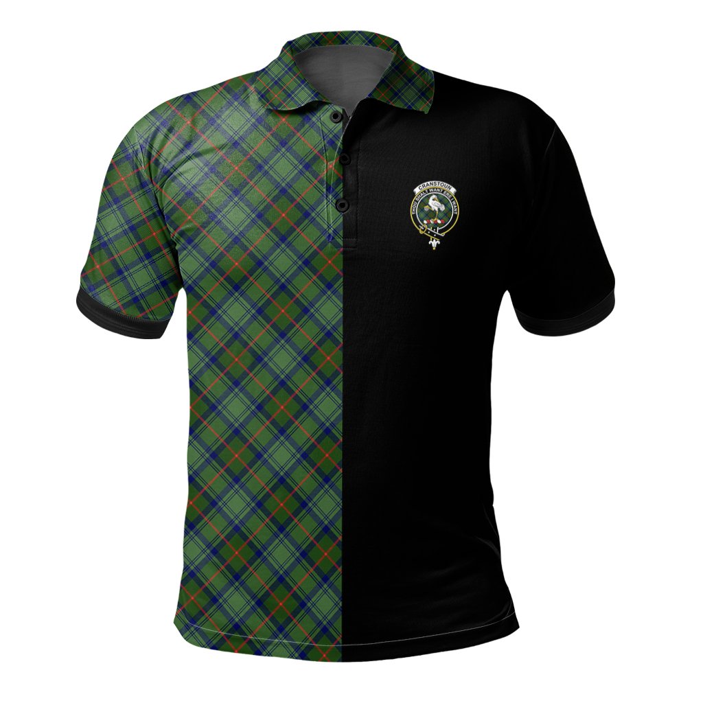 Clan Cranstoun Tartan Polo Shirt Half of Me - Cross Style SF85 Cranstoun Tartan Tartan Polo   