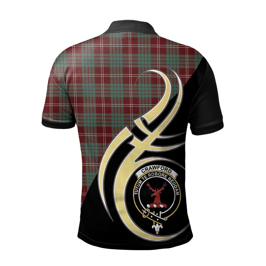 Clan Crawford Modern Tartan Polo Shirt - Believe In Me Style IG97 Crawford Modern Tartan Tartan Polo   