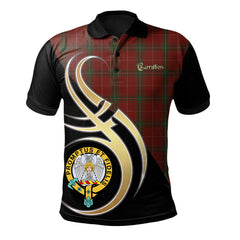 Clan Carruthers Family Tartan Official Crest Polo Shirt XR58 Carruthers Family Tartan Official Tartan Tartan Polo   