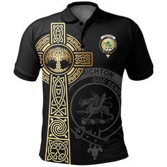 Clan Crichton Clan Unisex Polo Shirt - Celtic Tree Of Life VD76 Crichton Tartan Tartan Polo   