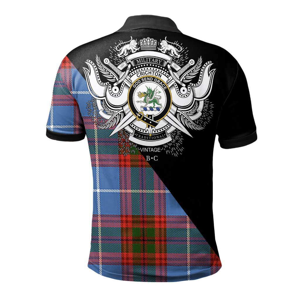 Clan Crichton Clan - Military Polo Shirt ON44 Crichton Tartan Tartan Polo   