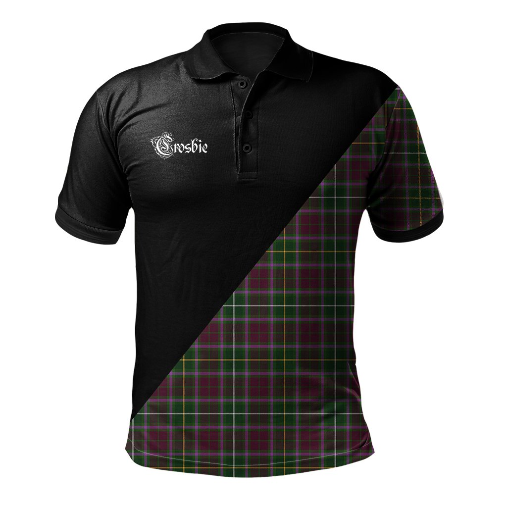 Clan Crosbie Clan - Military Polo Shirt YH73 Crosbie Tartan Tartan Polo   