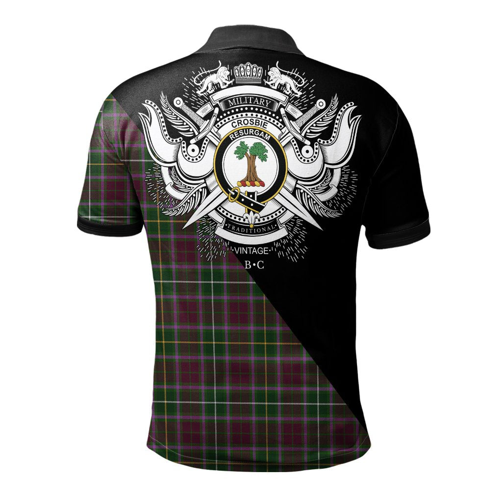 Clan Crosbie Clan - Military Polo Shirt YH73 Crosbie Tartan Tartan Polo   