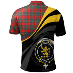 Clan Cumming Modern Tartan Polo Shirt - Royal Coat Of Arms Style PJ31 Cumming Modern Tartan Tartan Polo   