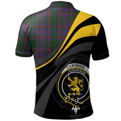 Clan Cumming of Glenorchy Tartan Polo Shirt - Royal Coat Of Arms Style WC21 Cumming of Glenorchy Tartan Tartan Polo   