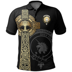 Clan Cunningham Clan Unisex Polo Shirt - Celtic Tree Of Life OP99 Cunningham Tartan Tartan Polo   