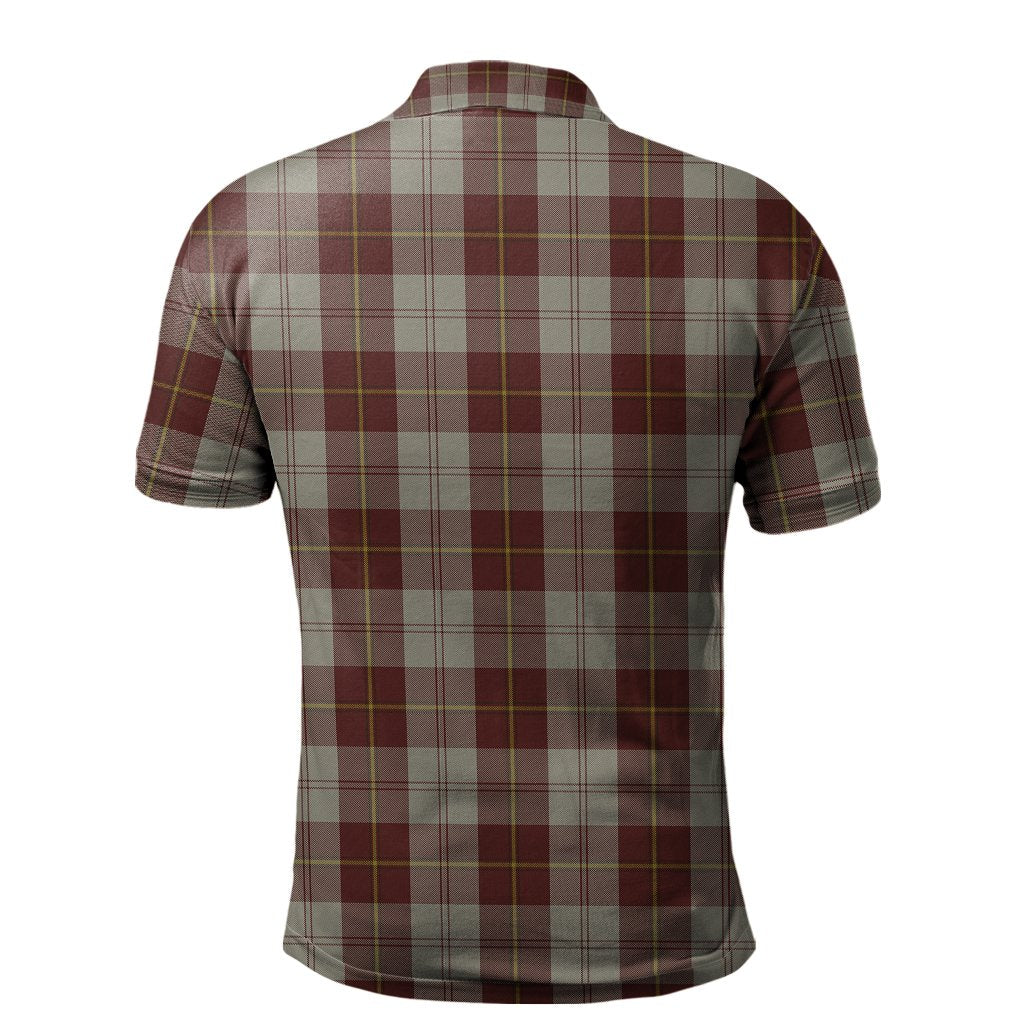 Clan Cunningham Burgundy Dancers Tartan Polo Shirt DW43 Cunningham Burgundy Dancers Tartan Tartan Polo   