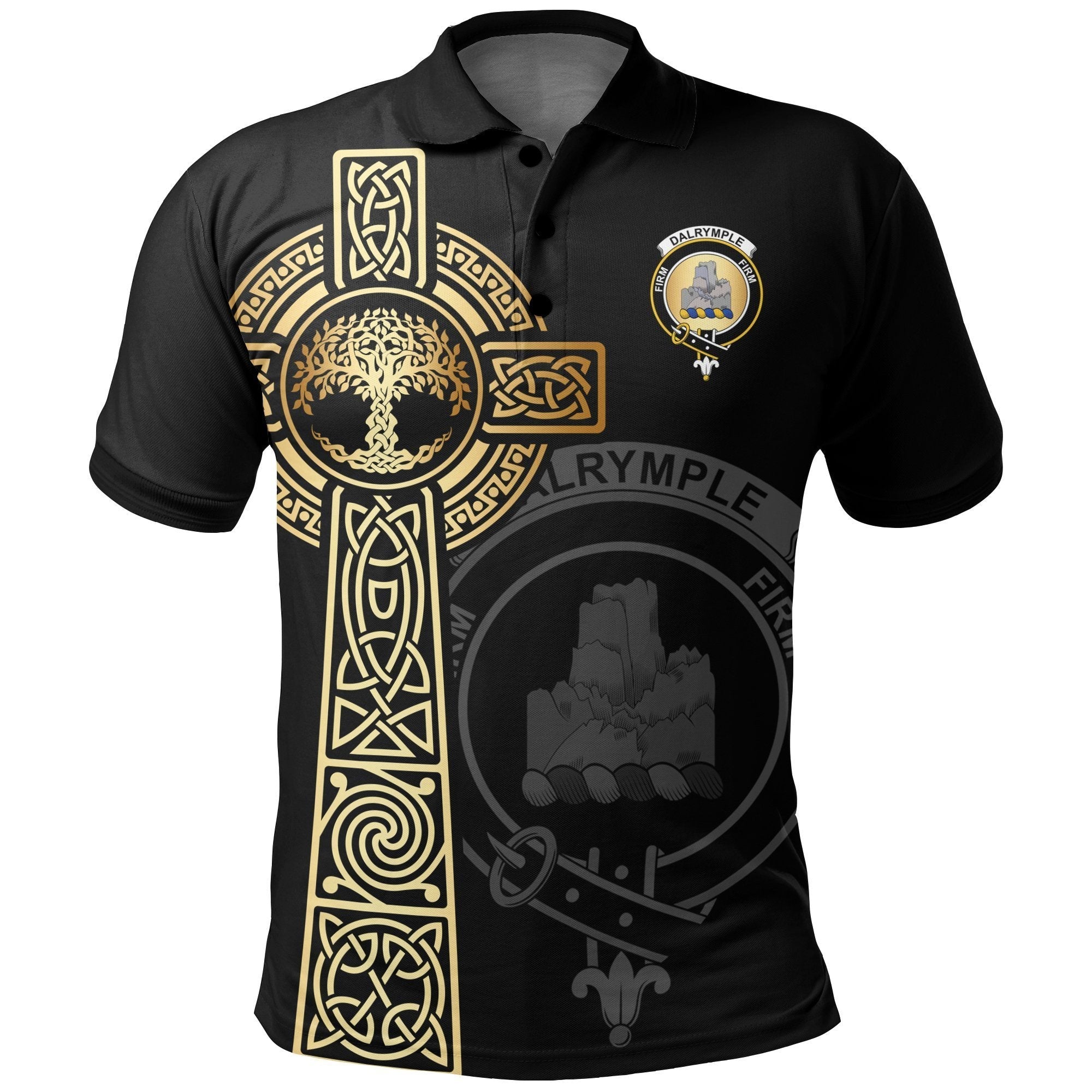 Clan Dalrymple Clan Unisex Polo Shirt - Celtic Tree Of Life JU36 Dalrymple Tartan Tartan Polo   