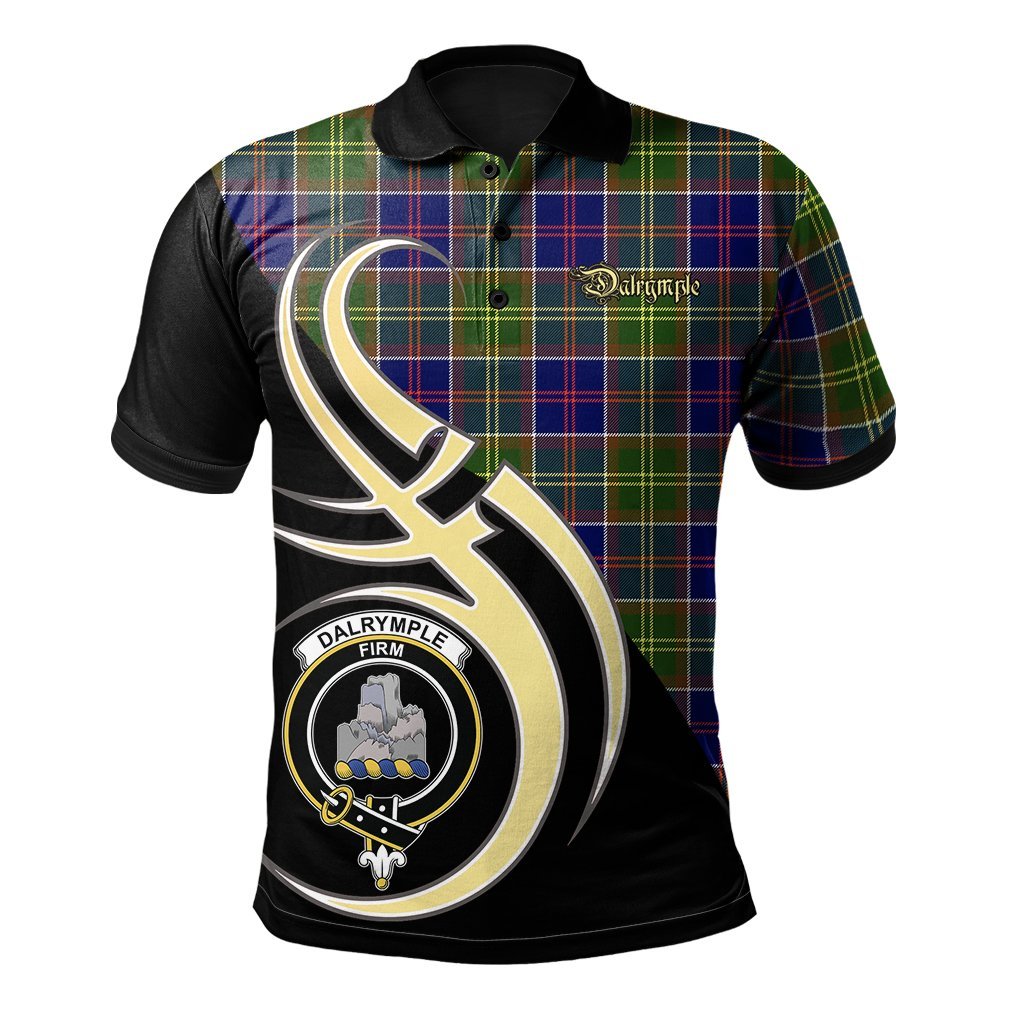 Clan Dalrymple Tartan Polo Shirt - Believe In Me Style NS87 Dalrymple Tartan Tartan Polo   