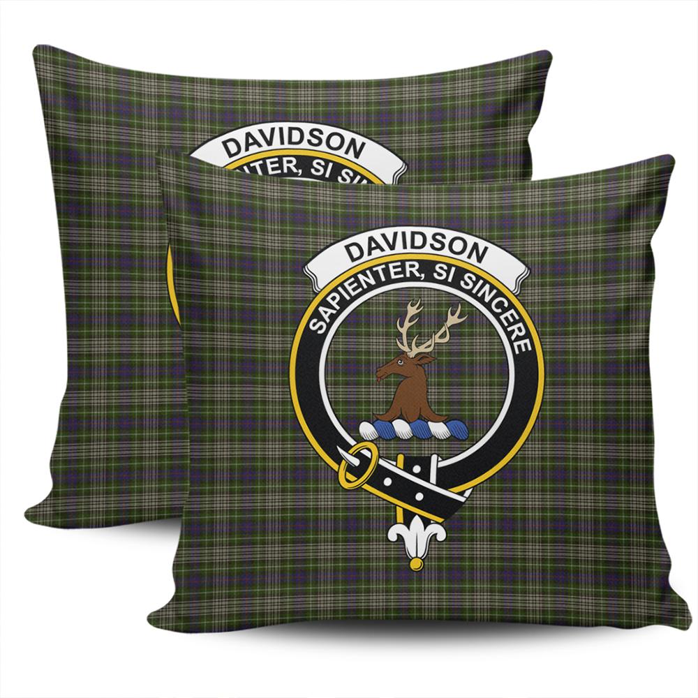 Clan Davidson Tulloch Dress Tartan Crest Pillow Cover IS17 Clan Davidson Tartan Today   