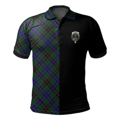 Clan Davidson Modern Tartan Polo Shirt Half of Me - Cross Style HP45 Davidson Modern Tartan Tartan Polo   