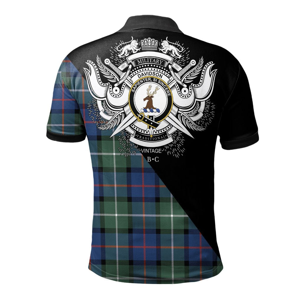 Clan Davidson of Tulloch Clan - Military Polo Shirt JZ67 Davidson of Tulloch Tartan Tartan Polo   