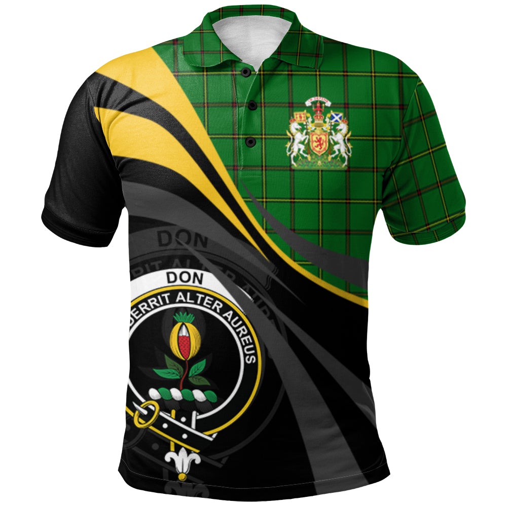 Clan Don Tartan Polo Shirt - Royal Coat Of Arms Style PR21 Don Tartan Tartan Polo   