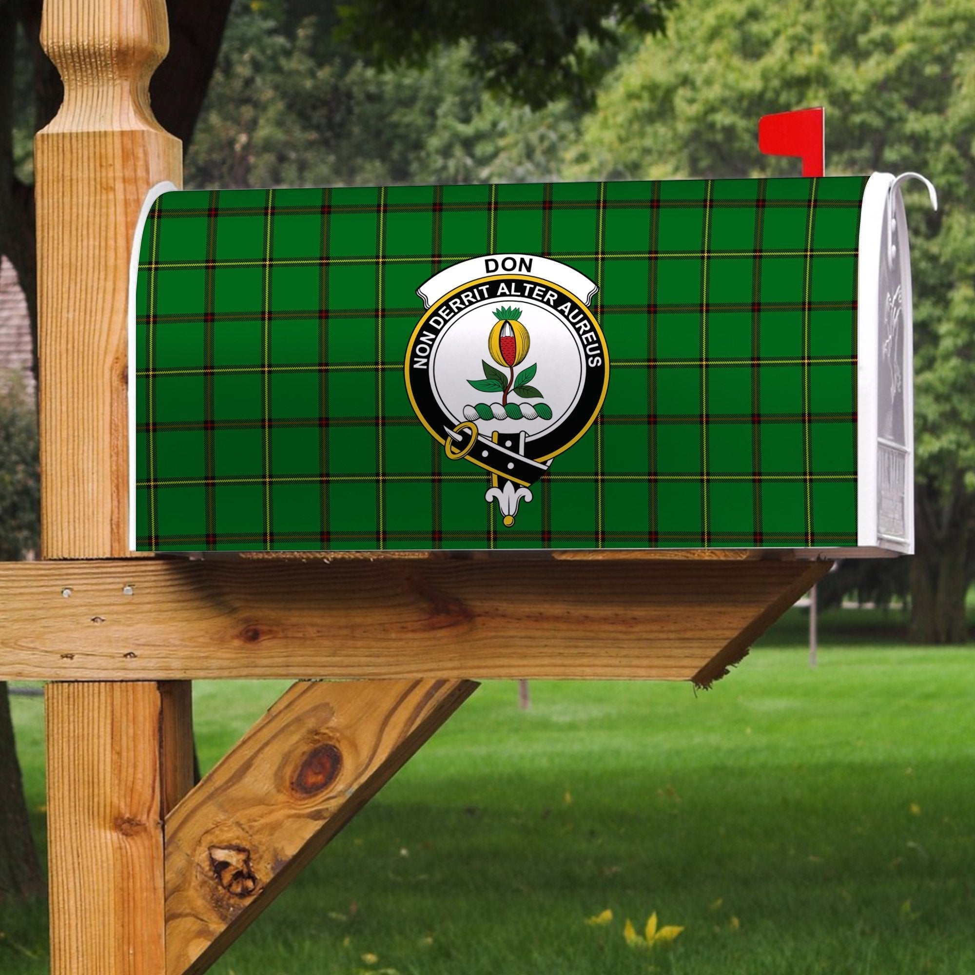 Clan Don (Tribe Of Mar) Tartan Crest Mailbox GQ87 Clan Mar Tartan Today   