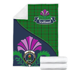 Clan Don Tartan Crest Premium Blanket Thistle Style XM38 Clan Don Tartan Today   