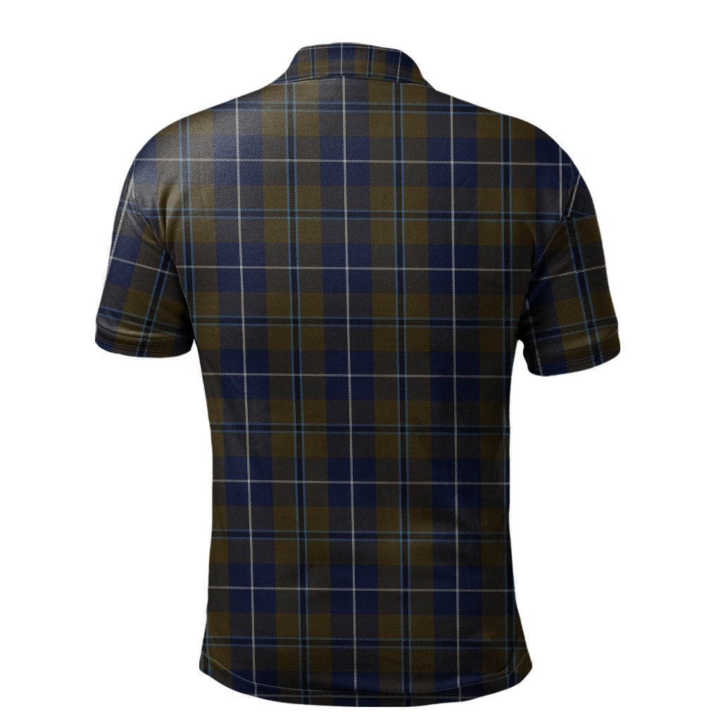 Clan Douglas Brown Tartan Polo Shirt RN78 Douglas Brown Tartan Tartan Polo   