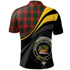 Clan Douglas of Roxburgh Tartan Polo Shirt - Royal Coat Of Arms Style AU19 Douglas of Roxburgh Tartan Tartan Polo   