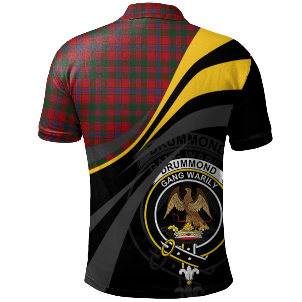 Clan Drummond 02 Tartan Polo Shirt - Royal Coat Of Arms Style LU17 Drummond 02 Tartan Tartan Polo   