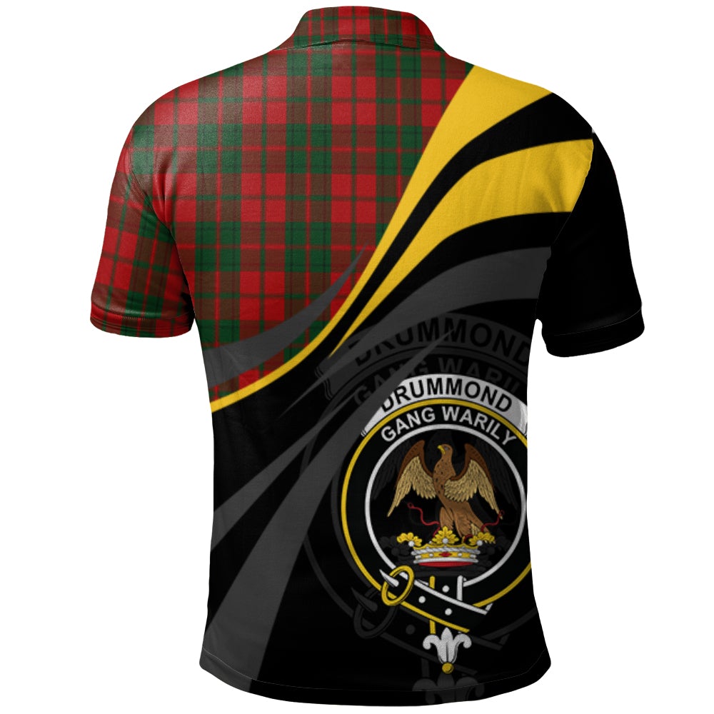 Clan Drummond 03 Tartan Polo Shirt - Royal Coat Of Arms Style FI74 Drummond 03 Tartan Tartan Polo   