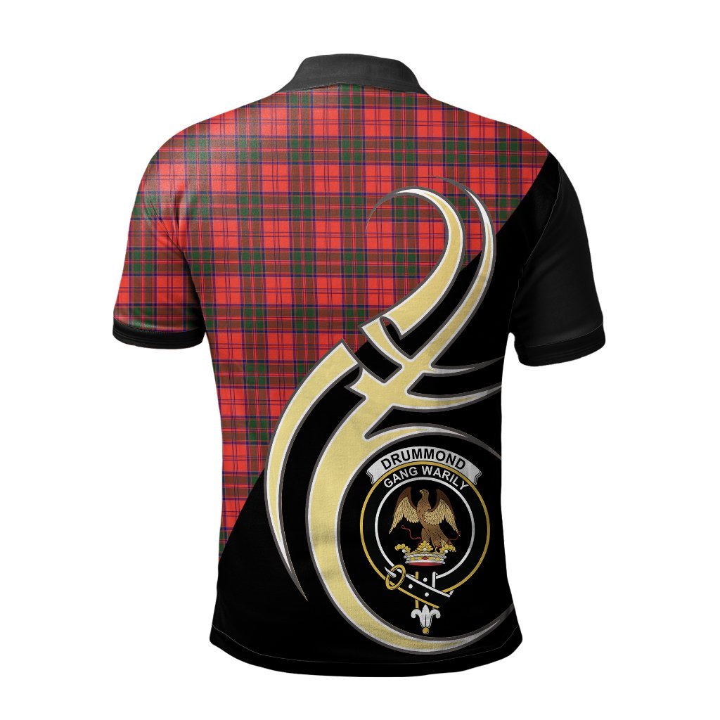 Clan Drummond Modern Tartan Polo Shirt - Believe In Me Style YH61 Drummond Modern Tartan Tartan Polo   