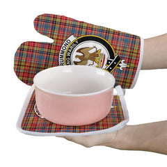 Clan Drummond Of Strathallan Tartan Crest Oven Mitt And Pot Holder (2 Oven Mitts + 1 Pot Holder) JC62 Clan Hall Tartan Today   