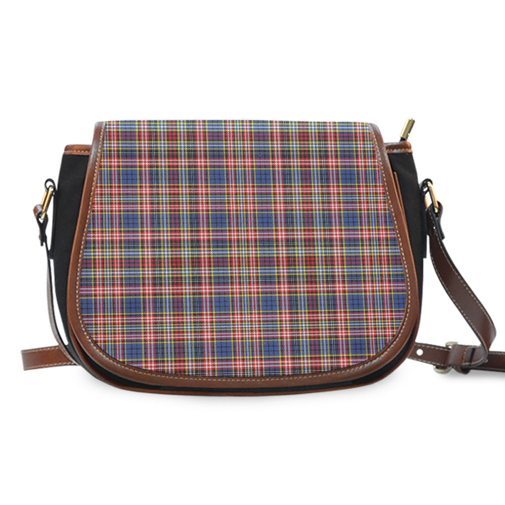 Clan Drummond of Strathallen Tartan Saddle Handbags QO38 Clan Hall Tartan Today   