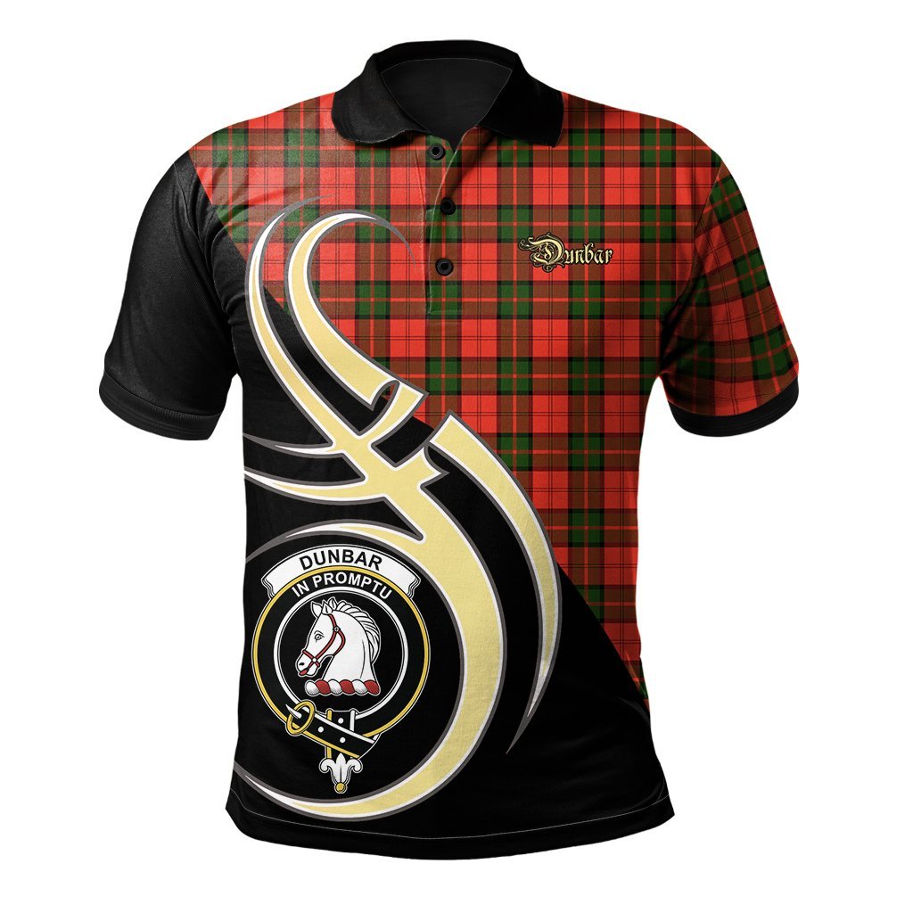 Clan Dunbar Modern Tartan Polo Shirt - Believe In Me Style YR19 Dunbar Modern Tartan Tartan Polo   