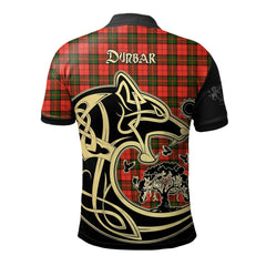 Clan Dunbar Modern Tartan Polo Shirt Viking Wolf FL44 Dunbar Modern Tartan Tartan Polo   