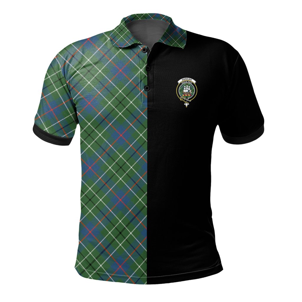 Clan Duncan Ancient Tartan Polo Shirt Half of Me - Cross Style NX41 Duncan Ancient Tartan Tartan Polo   