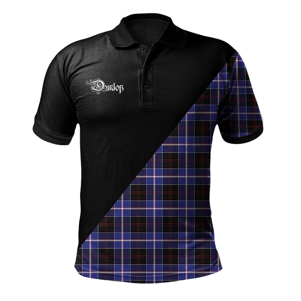 Clan Dunlop Modern Clan - Military Polo Shirt DU73 Dunlop Modern Tartan Tartan Polo   