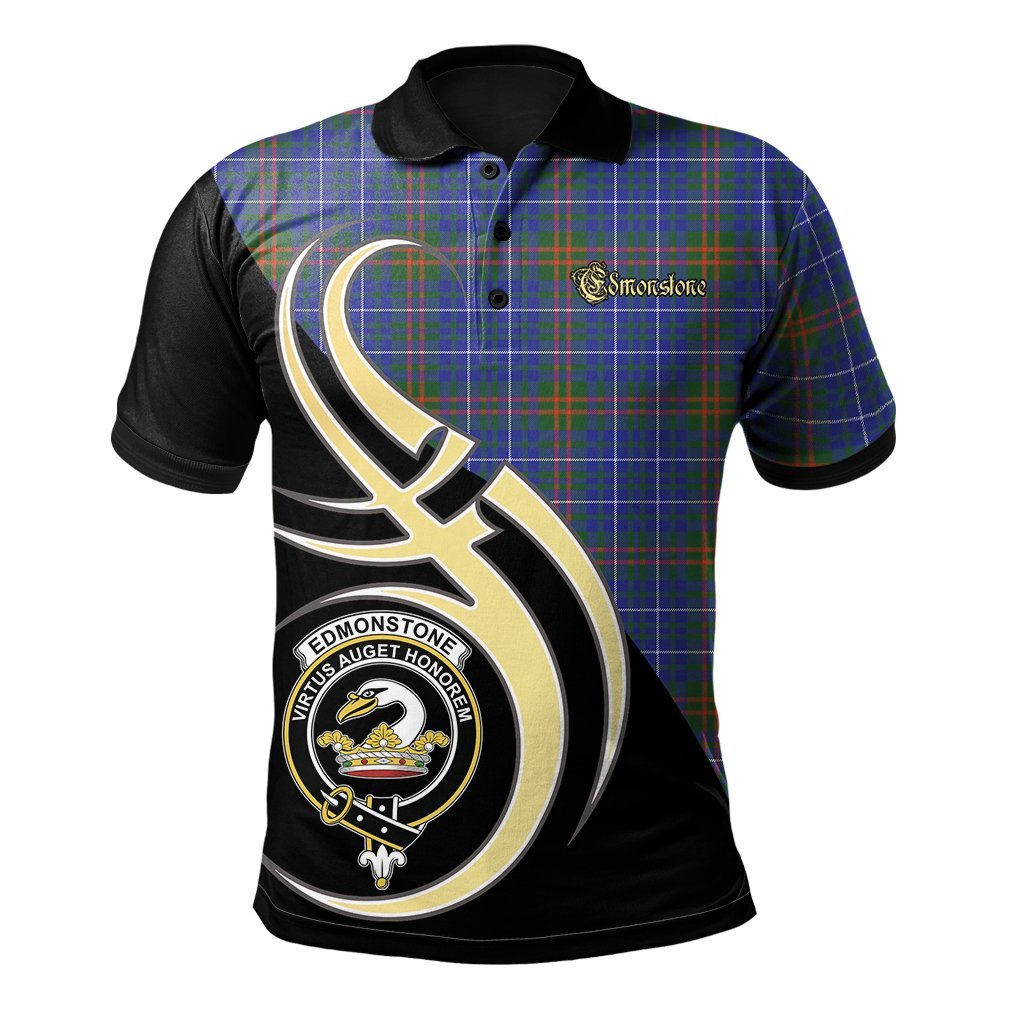 Clan Edmonstone Tartan Polo Shirt - Believe In Me Style LD64 Edmonstone Tartan Tartan Polo   